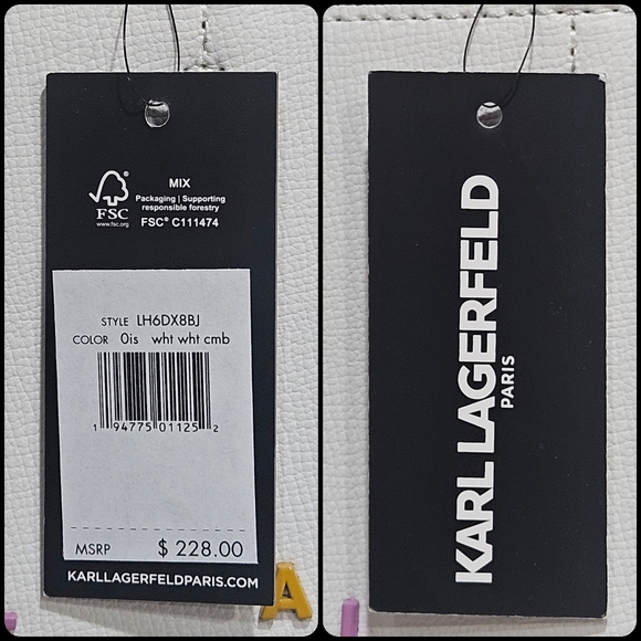 NWT Karl Lagerfeld Paris Maybelle Satchel Crossbody Bag - Picture 3 of 13